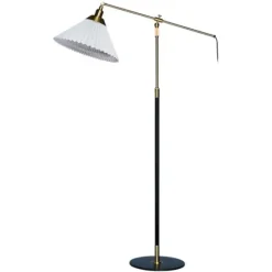 349 golvlampa, svart/mässing