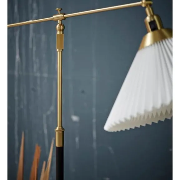 349 golvlampa, svart/mässing