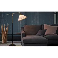349 golvlampa, svart/mässing