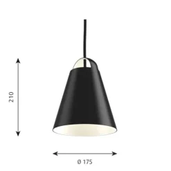 Above 175 pendel, svart 17,5cm