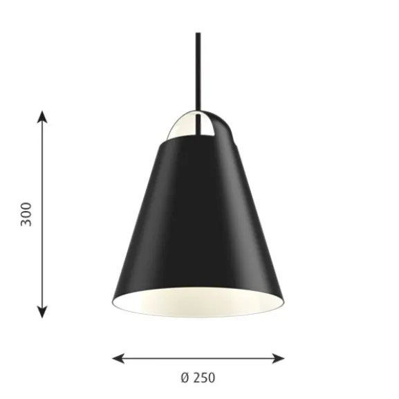Above 250 pendel, svart 25cm