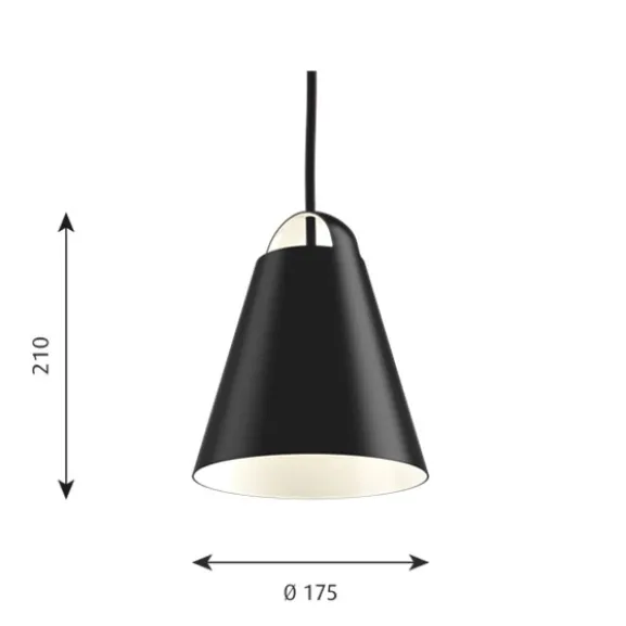 Above 175 pendel, svart 17,5cm