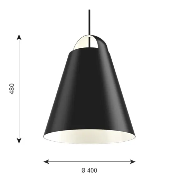 Above 400 pendel, svart 40cm