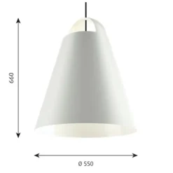 Above 550 pendel, vit 55cm