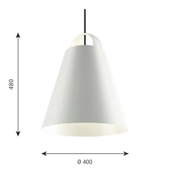 Above 400 pendel, vit 40cm
