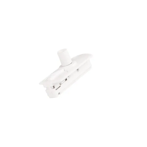 Adapter m. dragavlastning 1-fas Vit