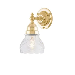 Adelborg Vägglampa, polerad mässing