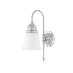 Ahlström vägglampa nickel