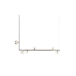 Air 73 taklampa, nickel/klar
