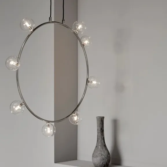 Air 50 taklampa, nickel/klar