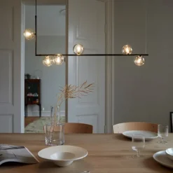 Air 73 taklampa, nickel/klar