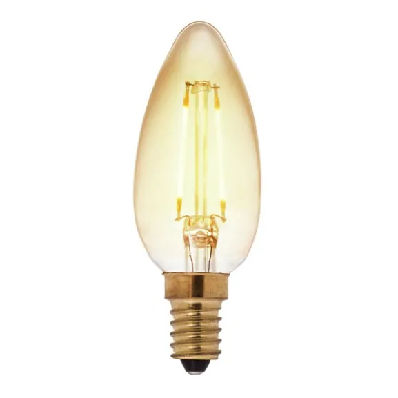 Airam Filament LED kronljus Amber dimbar 2200K 4,5W E14 360lm