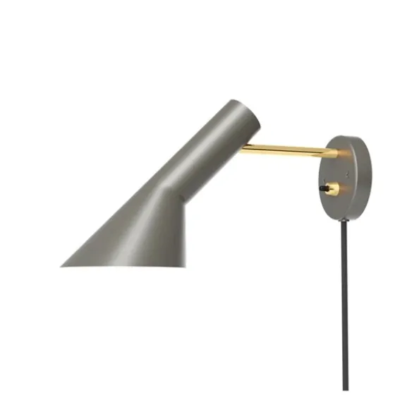 AJ vägglampa Warm Grey/Brass