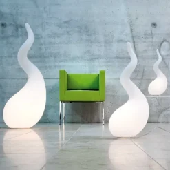 Alien XL Easy golvlampa m dimmer, opal