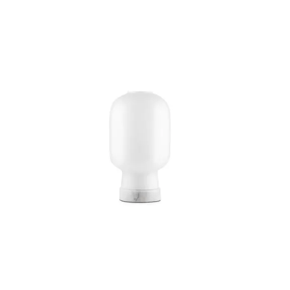 Amp bordslampa, opal/vit 26,5cm