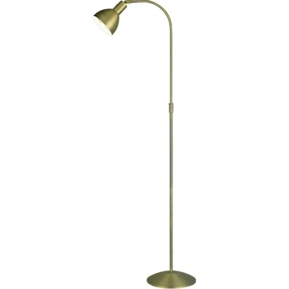 Angora Golvlampa, antik mässing