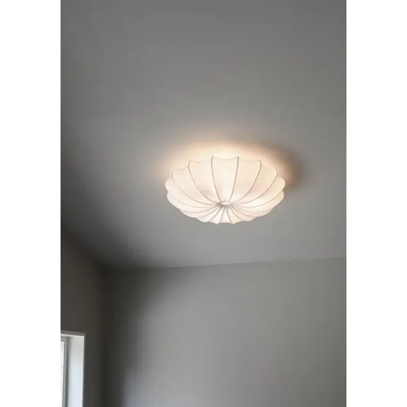 Anna 60 plafond bomull, vit