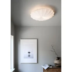 Anna 80 plafond bomull, vit