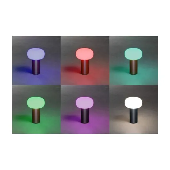 Antibes bordslampa RGB, rost