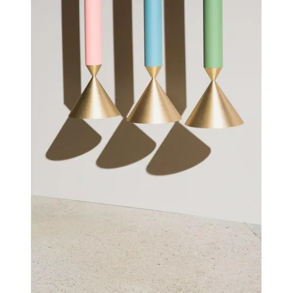 Apollo 39 pendel Coral pink, brass