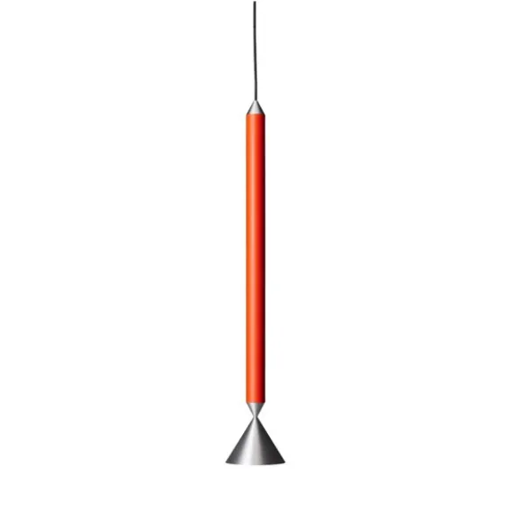 Apollo 59 pendel, Red orange/aluminium