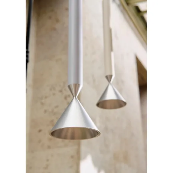 Apollo 39 pendel Winter white, aluminium