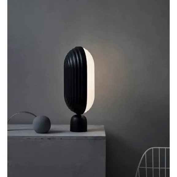 ARC bordslampa, vit/svart 40cm