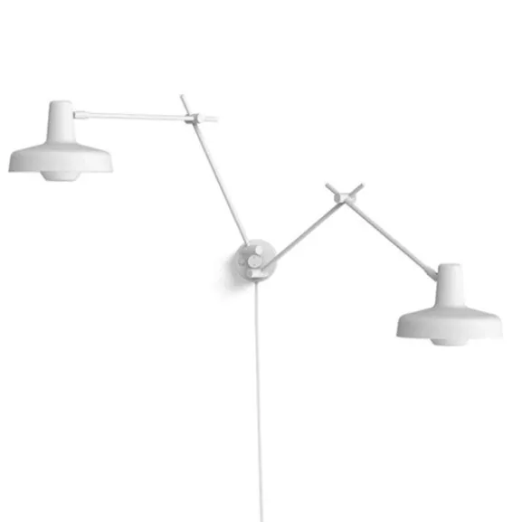 Arigato 2 vägglampa, vit 70cm