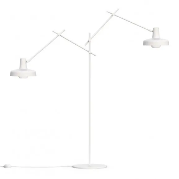 Arigato golvlampa double, vit