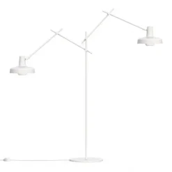 Arigato golvlampa double, vit