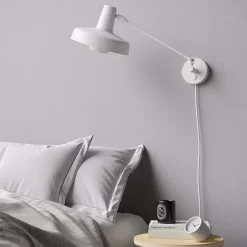 Arigato vägglampa kort, vit 32cm