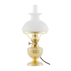 Aspö Bordslampa m. skärmring, Polerad mässing