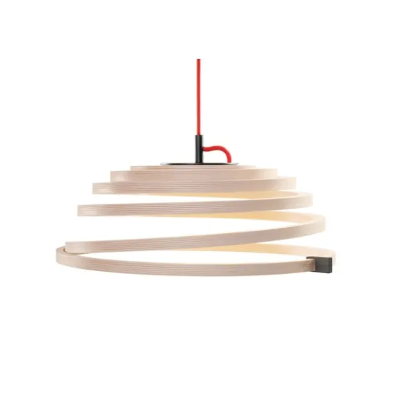 Aspiro pendel LED, björk/röd 50cm