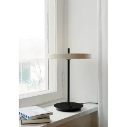 Asteria bordslampa Pearl White/black