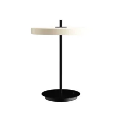 Asteria bordslampa Pearl White/black