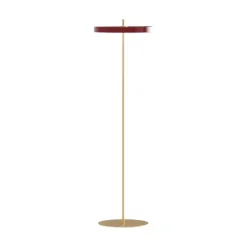 Asteria golvlampa, rubinröd 150cm
