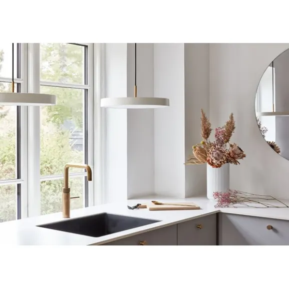 Asteria Plus Mini pendel, Pearl White