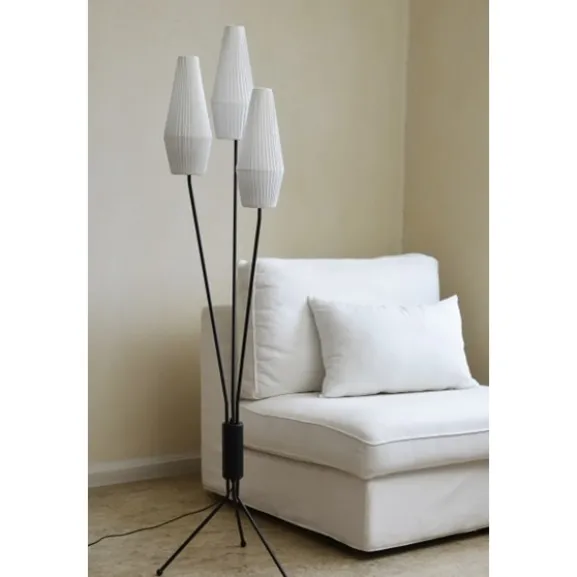 Astrid Stilskärm Satin Offwhite 9 cm