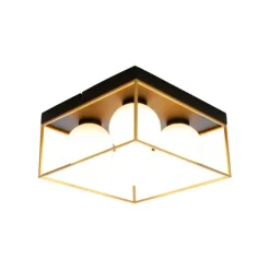 ASTRO plafond liten, svart/guld/opal