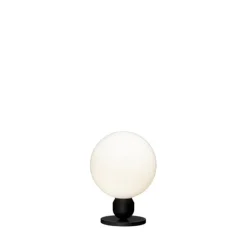 Atom bordslampa, svartstruktur