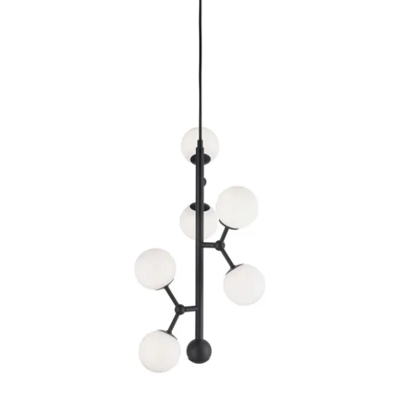 Atom Vertikal taklampa, opal 45cm