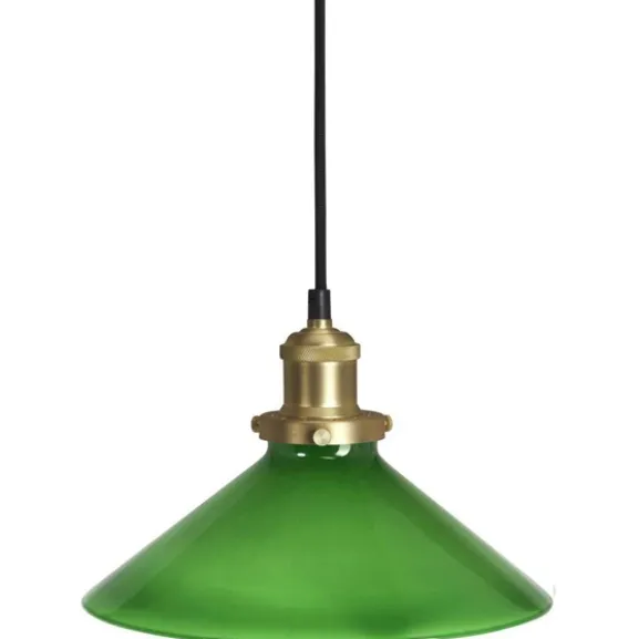 August Fönsterlampa Grön 25cm