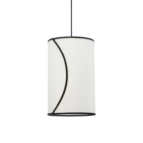 Ava taklampa Offwhite/svart 30cm