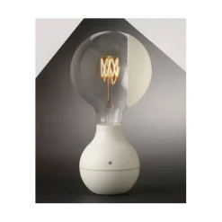 Ballerina portabelbordslampa, Fluffig vit