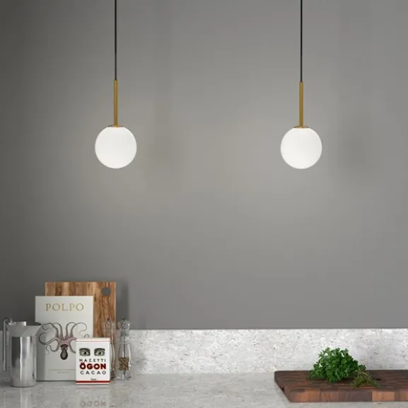 Ballon pendel satin brass - G9