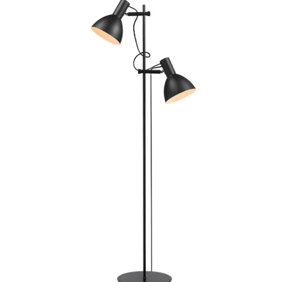 BALTIMORE Golvlampa 2L Svart
