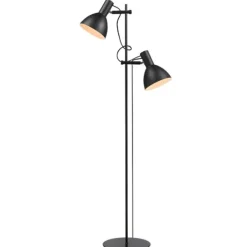 BALTIMORE Golvlampa 2L Svart