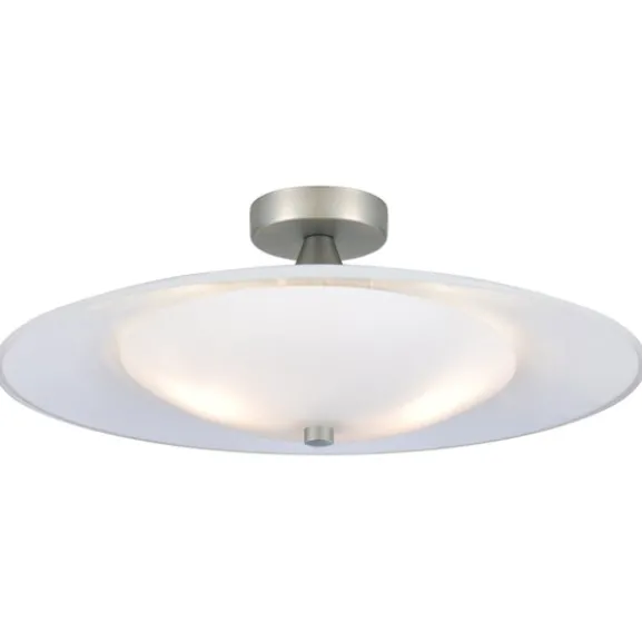 BARONI Taklampa Ø46 Opal / alu