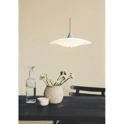 BARONI Taklampa Ø40 Opal / alu.