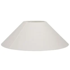 Basic flat lampskärm, vit 30cm